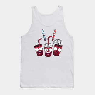 Cute Soda And Straws Tank Top